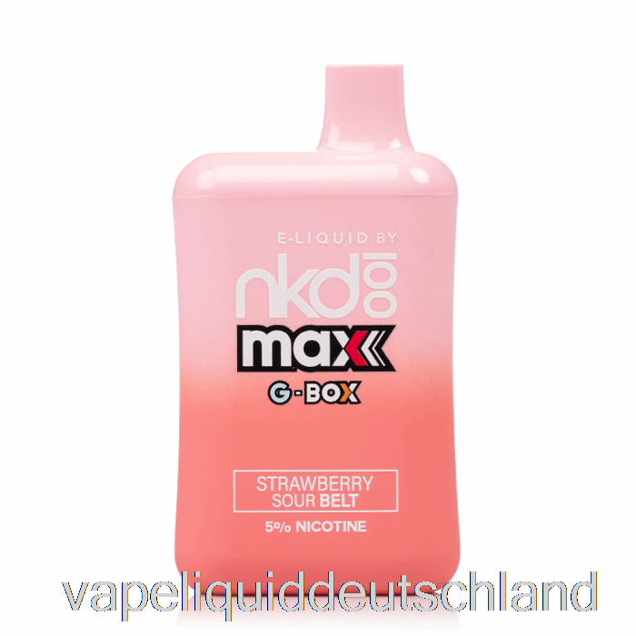 Gbox X Naked 100 5500 Einweg-Erdbeer-Sauergürtel-Vape-Flüssigkeit